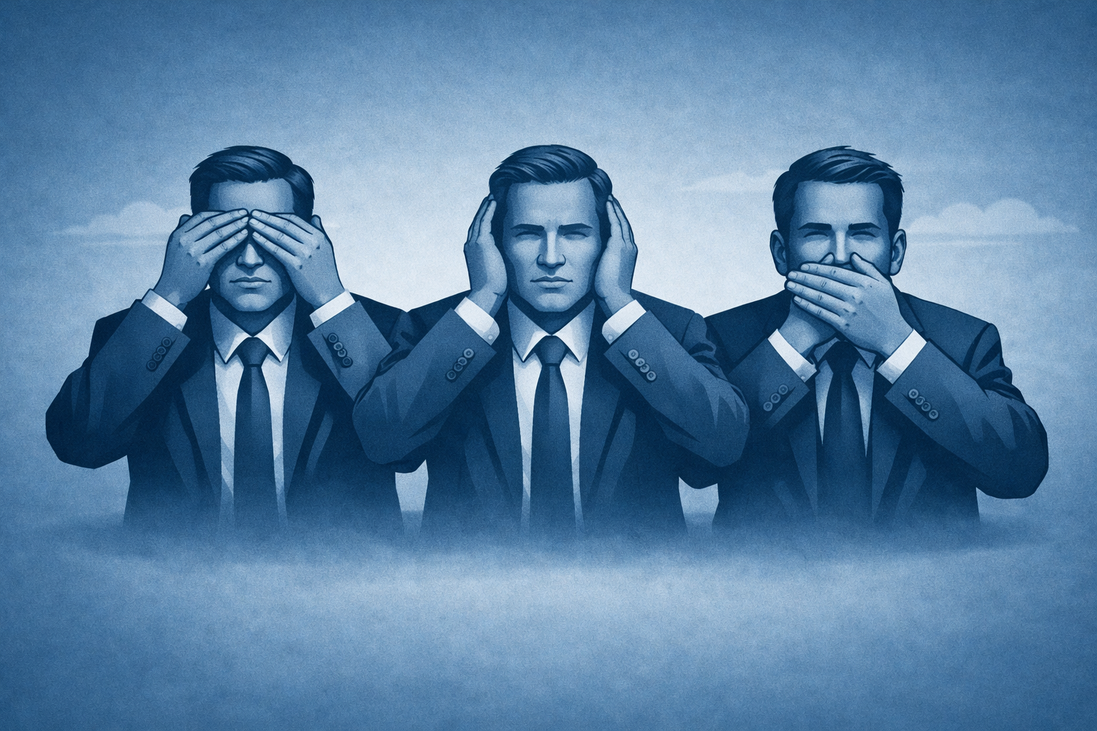 AAA three white collar workers